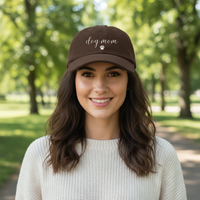 Load image into Gallery viewer, Dog Mom Embroidered Corduroy Hat