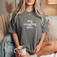 Load image into Gallery viewer, Dog Snuggling Shirt, Comfort Colors