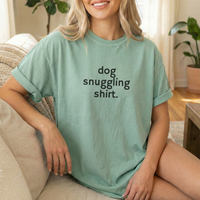 Load image into Gallery viewer, Dog Snuggling Shirt, Comfort Colors