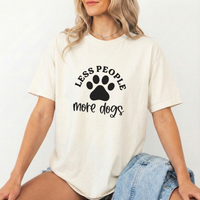 Load image into Gallery viewer, Less People More Dogs T-Shirt, Comfort Colors