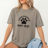 Load image into Gallery viewer, Less People More Dogs T-Shirt, Comfort Colors