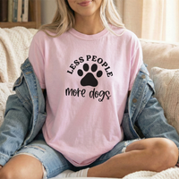 Load image into Gallery viewer, Less People More Dogs T-Shirt, Comfort Colors
